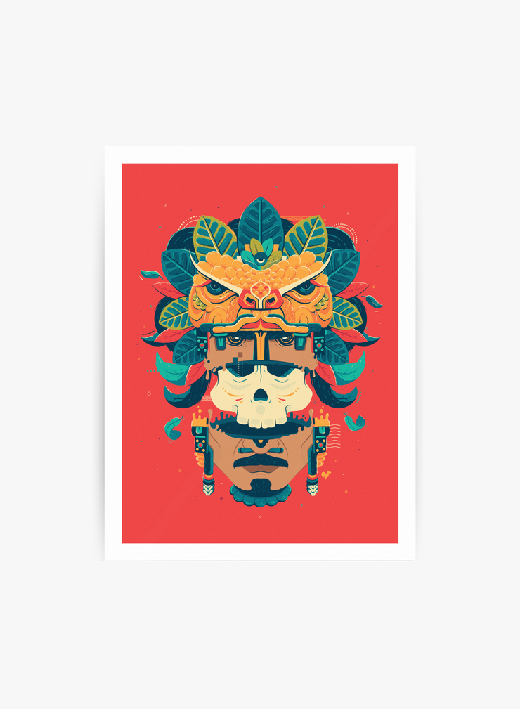 Etapas - Kukulkan (Red Edition Print)